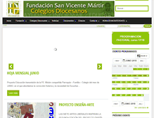 Tablet Screenshot of fundacioncolegiosdiocesanos.com